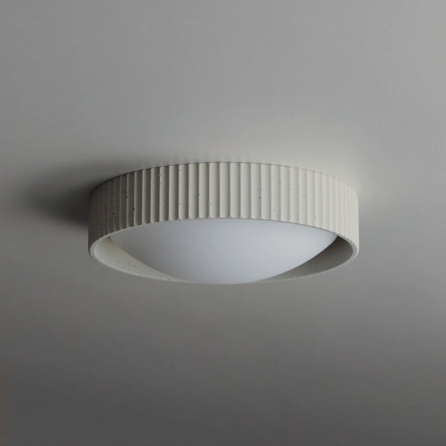 E25051-CHK - Souffle 14" Flush Mount Ceiling Light - Chaulk White