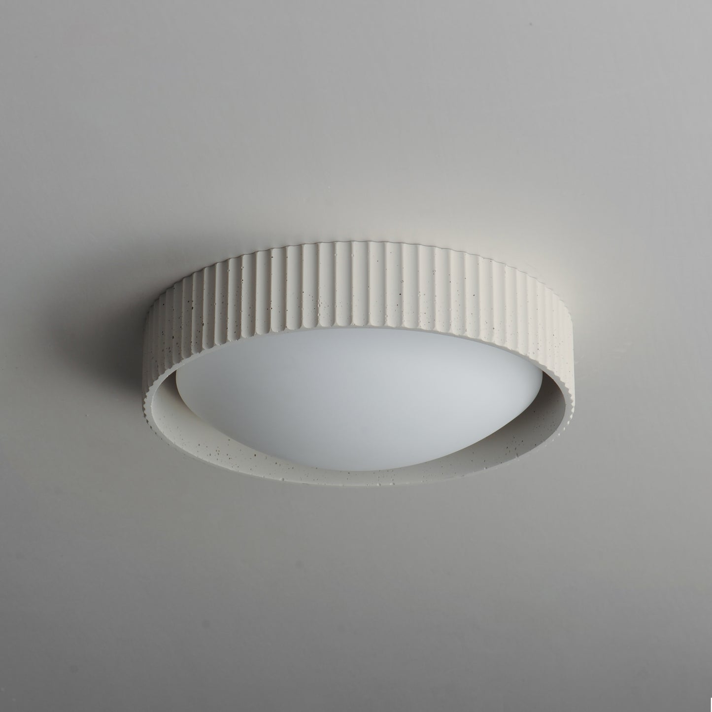 E25051-CHK - Souffle 14" Flush Mount Ceiling Light - Chaulk White