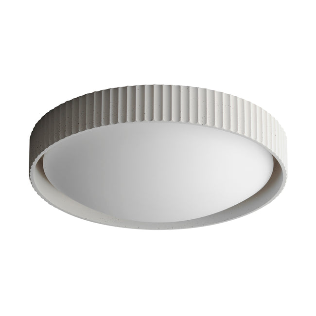 E25058-CHK - Souffle 18" Flush Mount Ceiling Light - Chaulk White