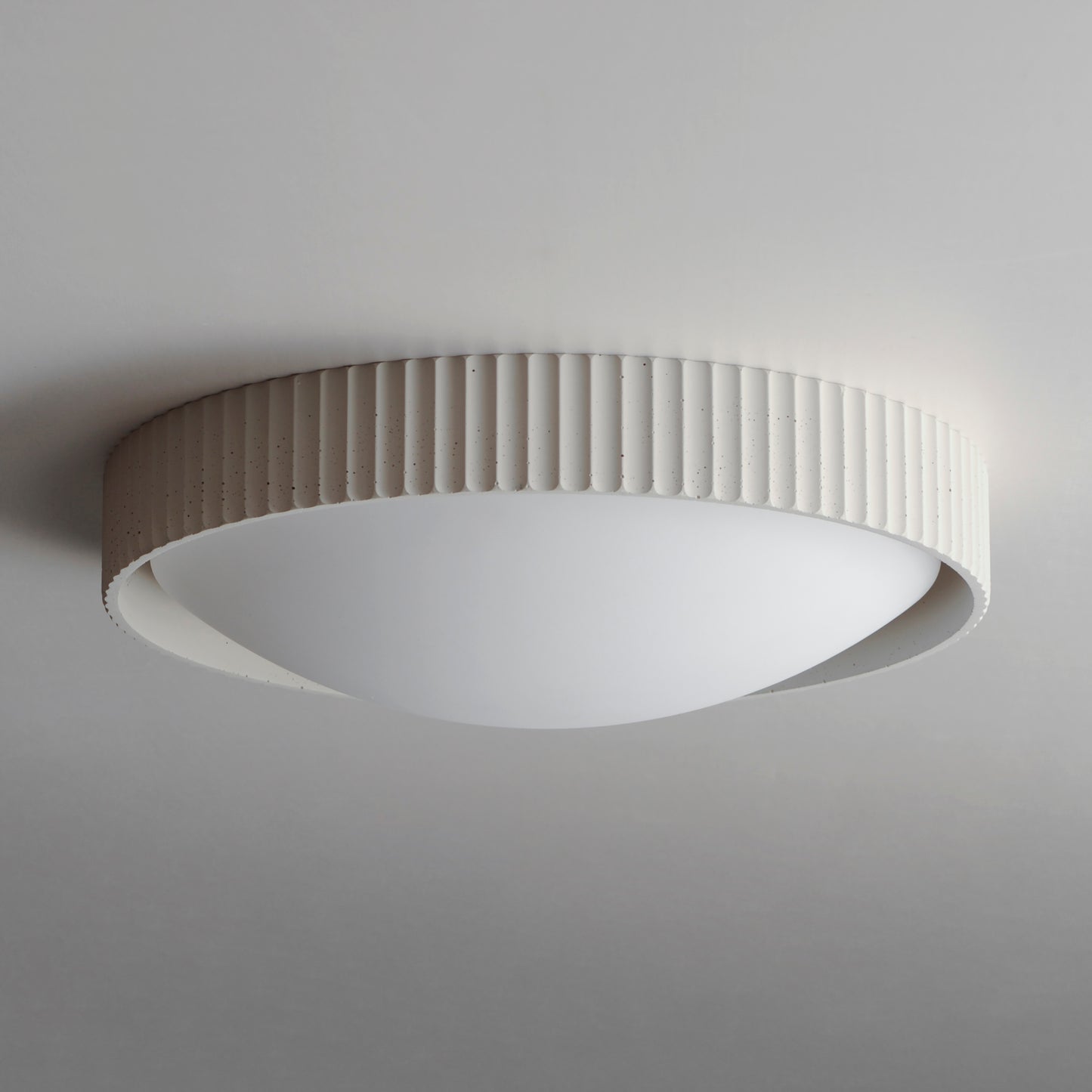 E25058-CHK - Souffle 18" Flush Mount Ceiling Light - Chaulk White