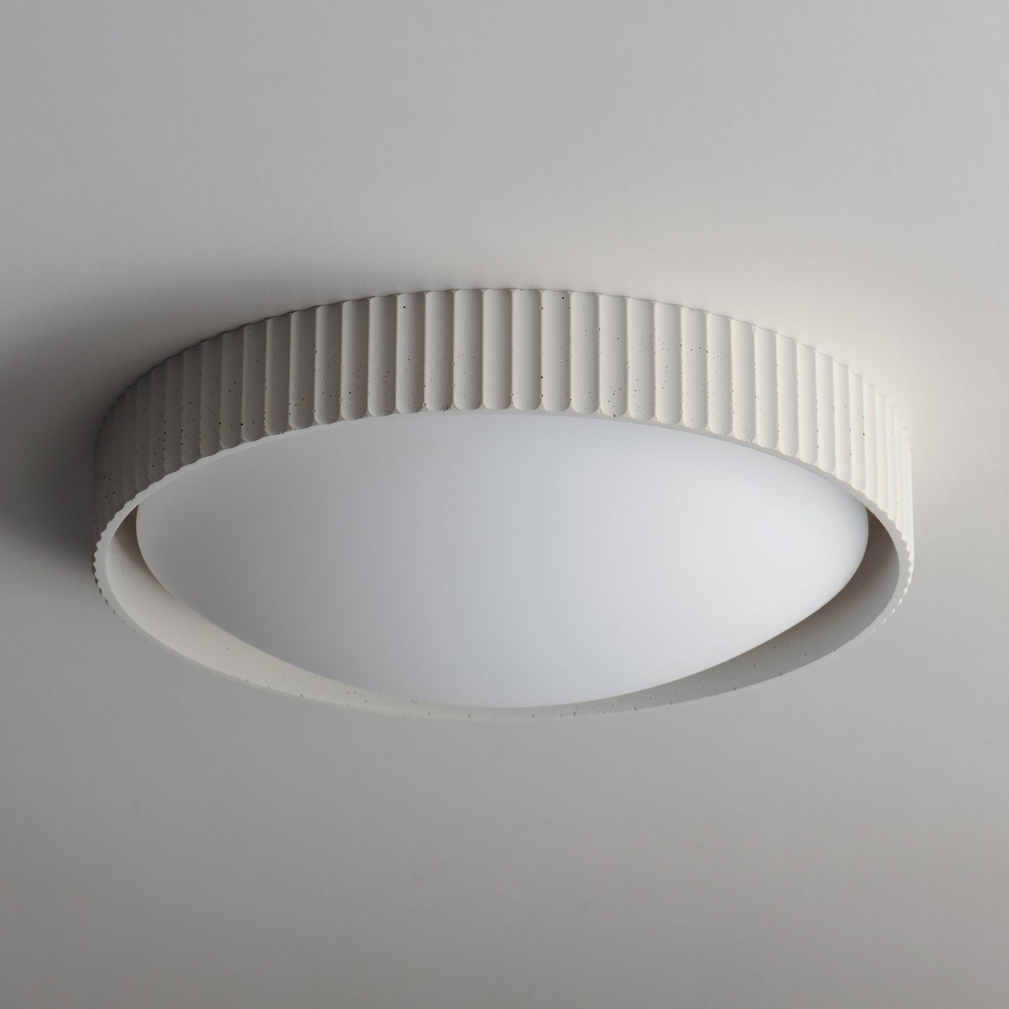 E25058-CHK - Souffle 18" Flush Mount Ceiling Light - Chaulk White