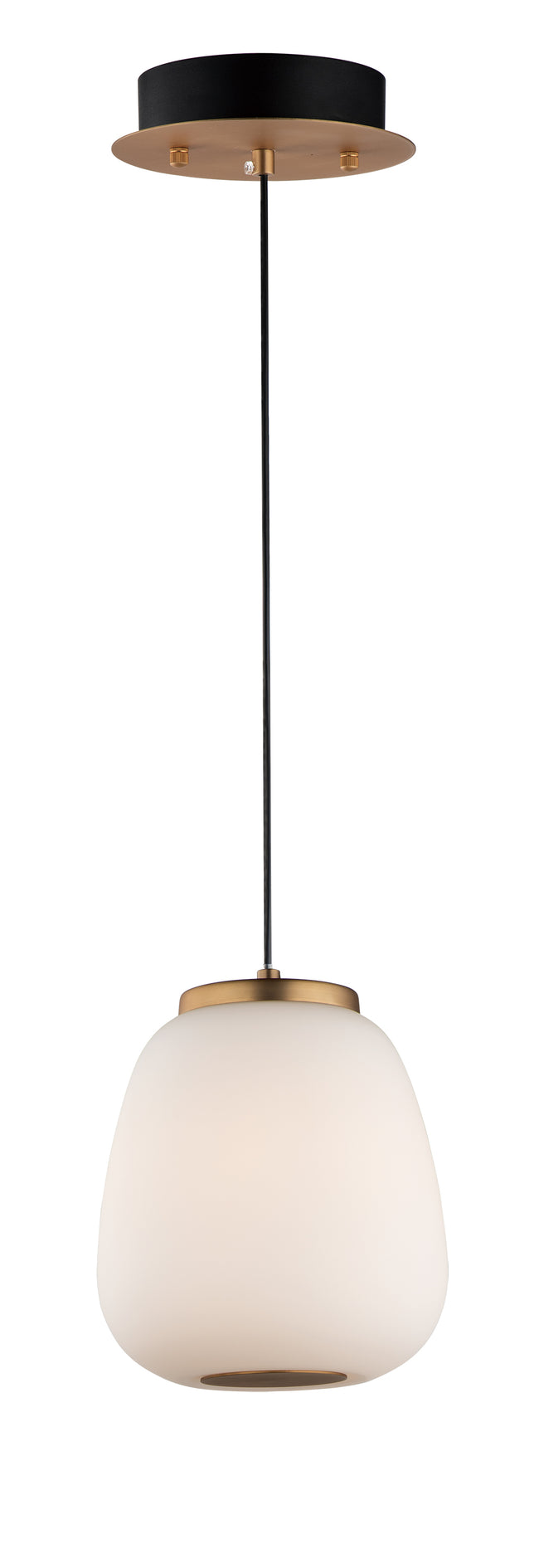 E25063-92BKGLD - Soji 8.75" Pendant - Black / Gold