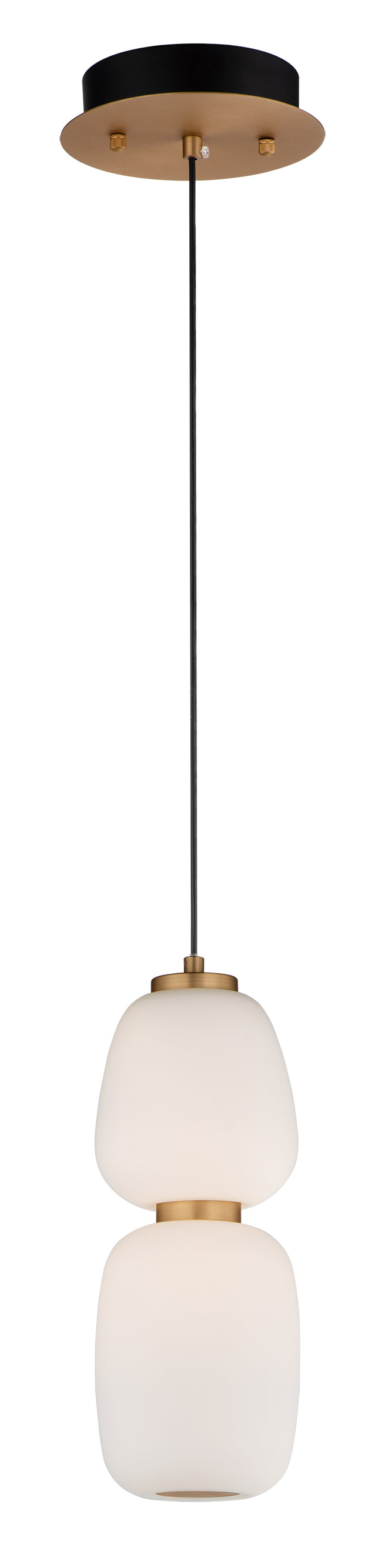 E25066-92BKGLD - Soji 13" Pendant - Black / Gold