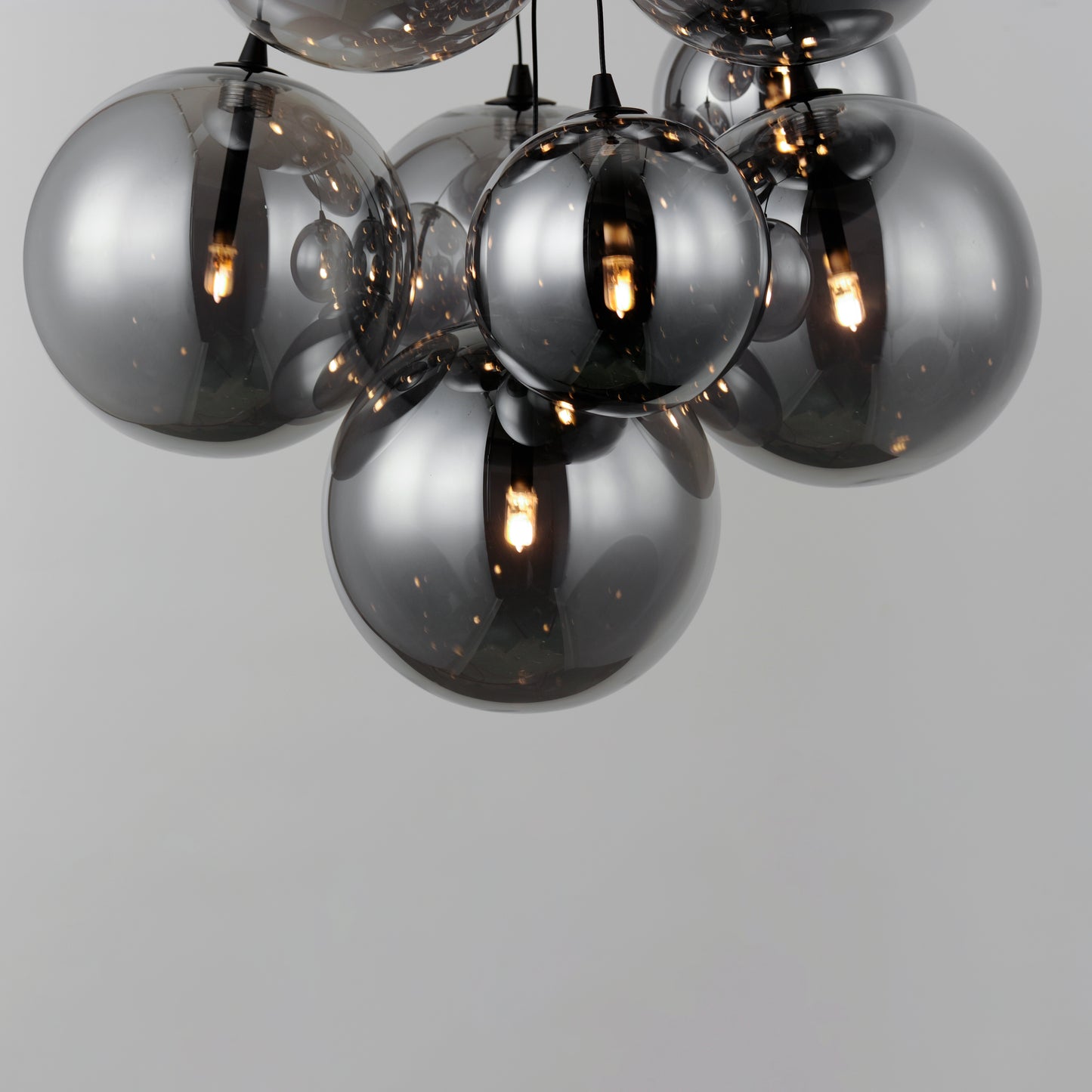 E25087-142BK - 9 Light Burst 20" Chandelier - Black
