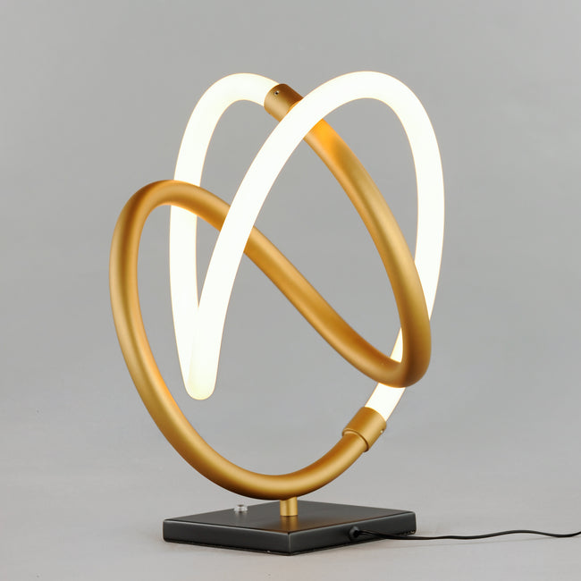 E25090-01BKGLD - Mobius 14" Floor Lamp - Black / Gold
