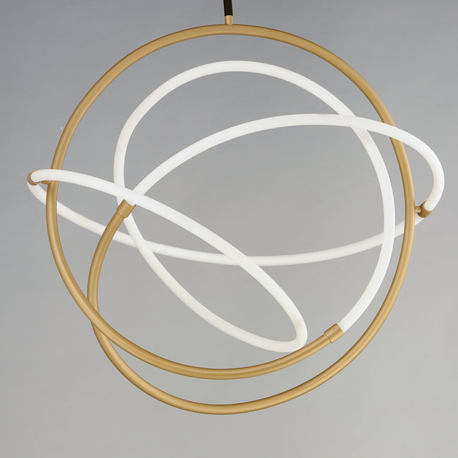 E25096-01BKGLD - Mobius 29" Pendant - Black / Gold