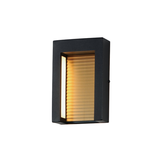 E30102-BKGLD - Alcove 10" Outdoor Wall Sconce - Black / Gold