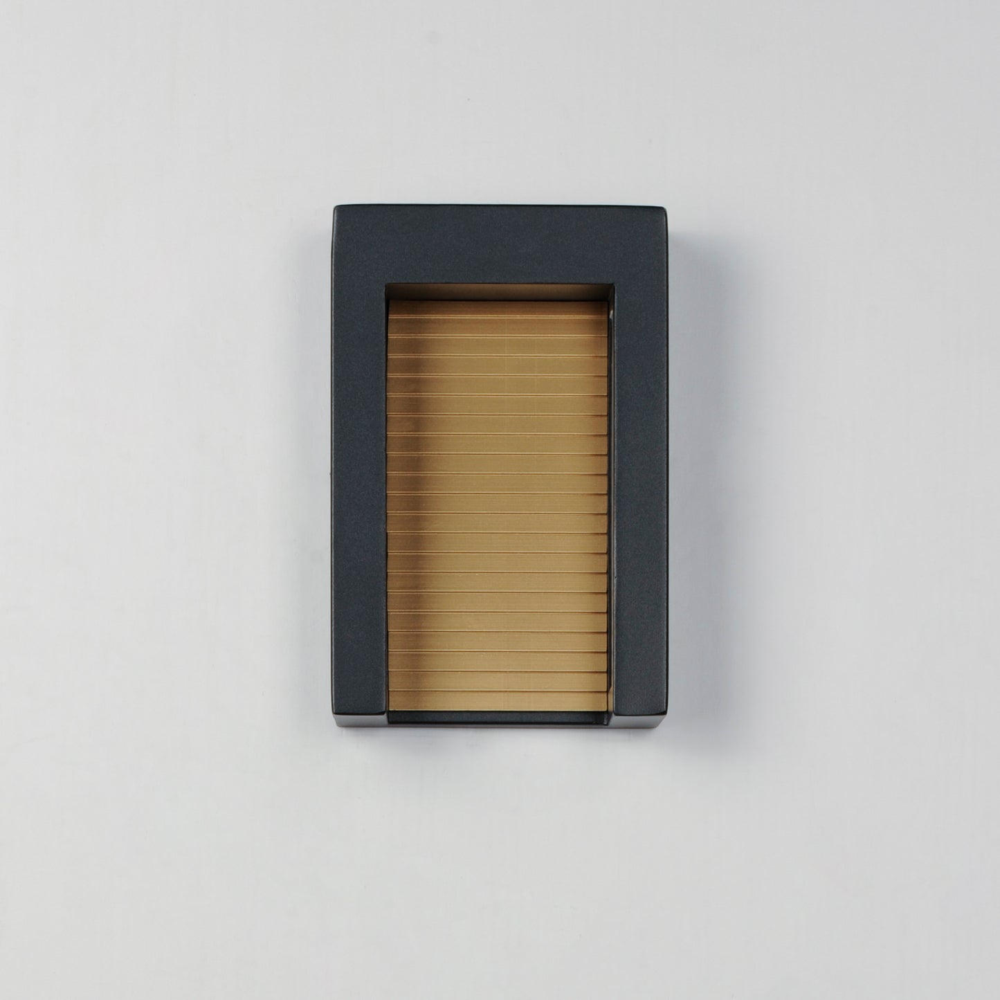 E30102-BKGLD - Alcove 10" Outdoor Wall Sconce - Black / Gold