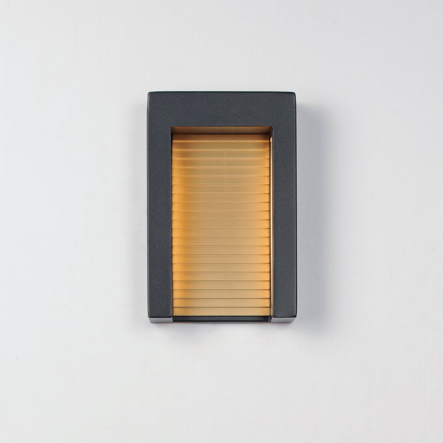E30102-BKGLD - Alcove 10" Outdoor Wall Sconce - Black / Gold