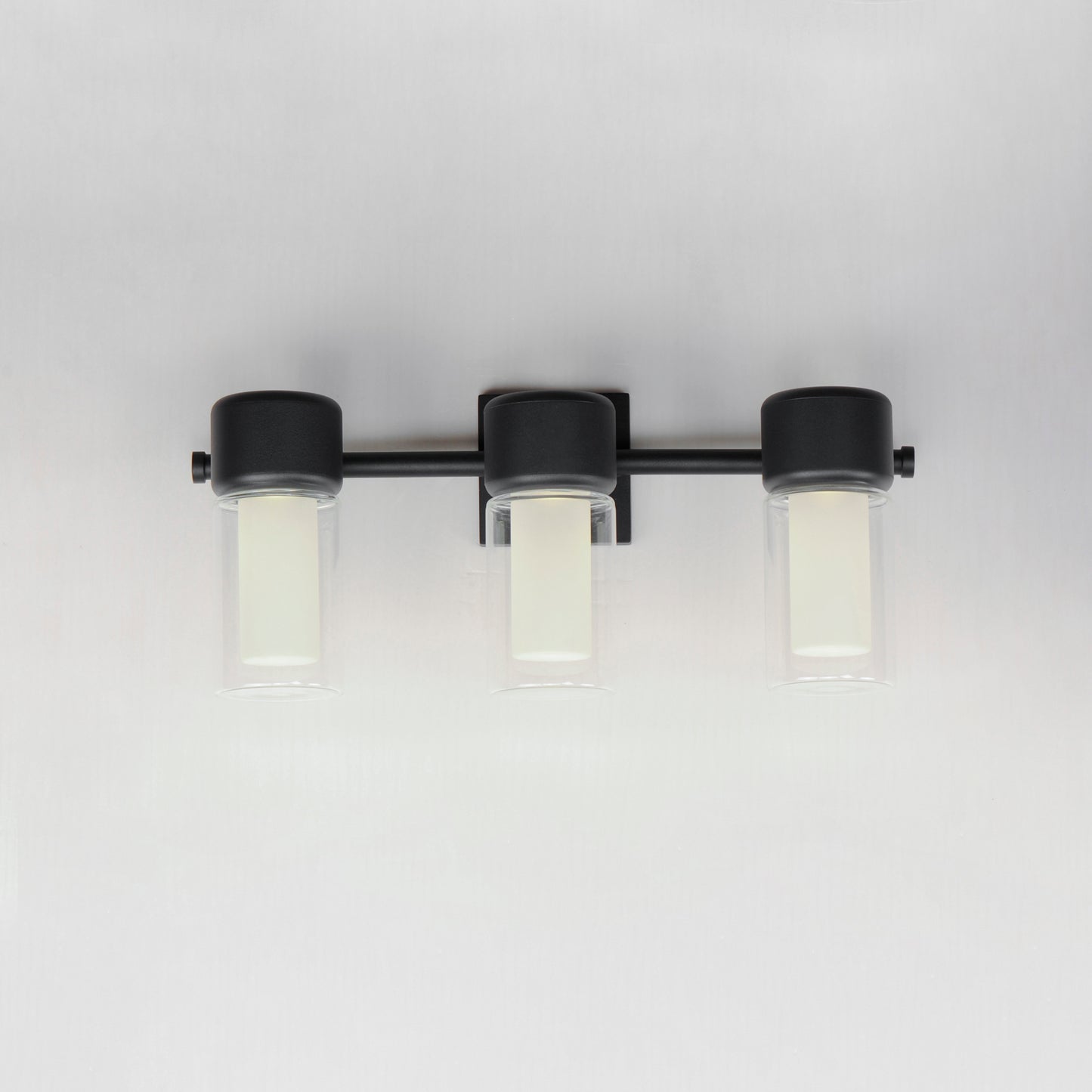 E30193-93BK - Dram 3-Light LED Bath Sconce - Black