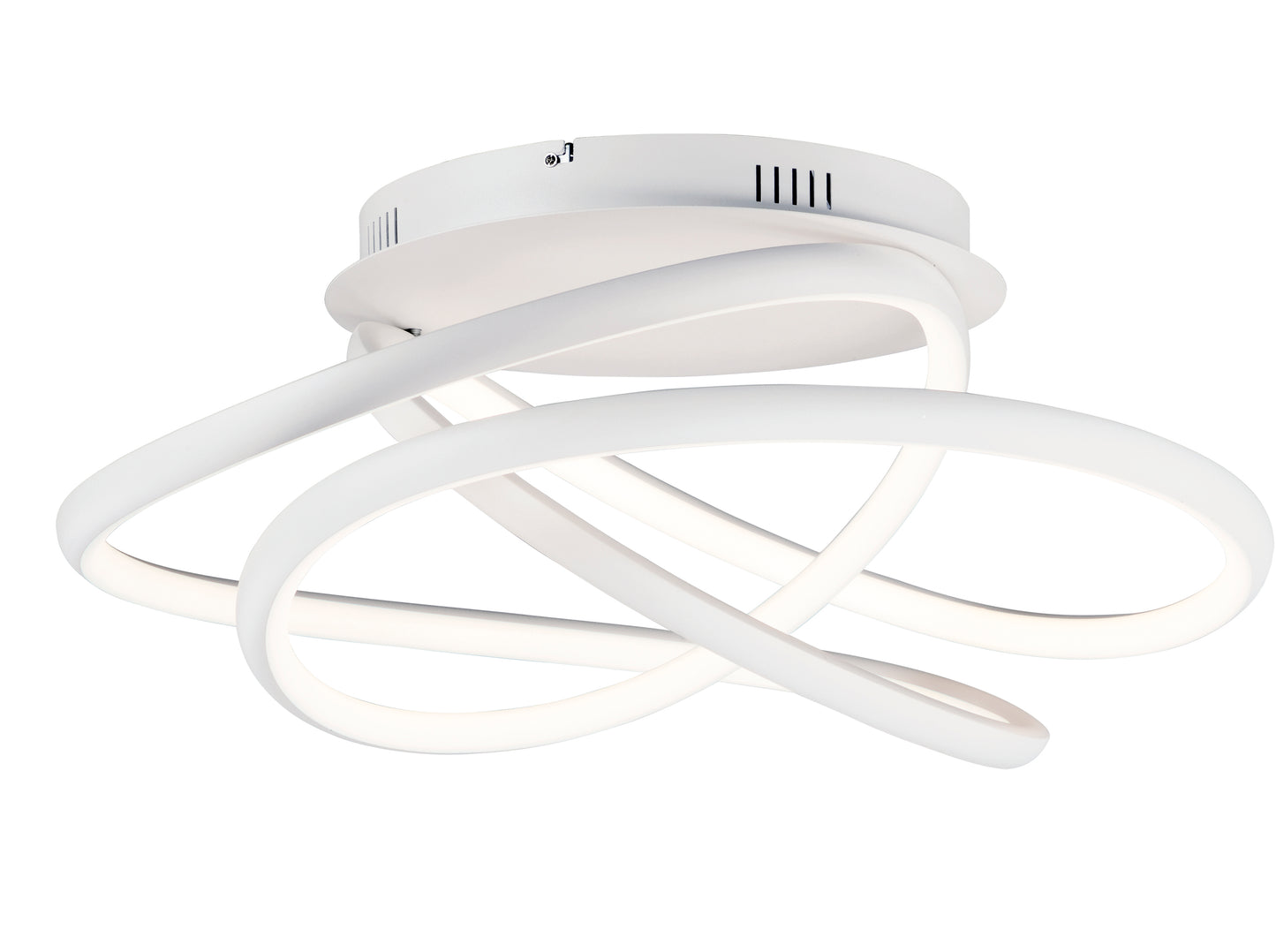 E30640-MW - Twisted 25" Flush Mount Ceiling Light - Matte White