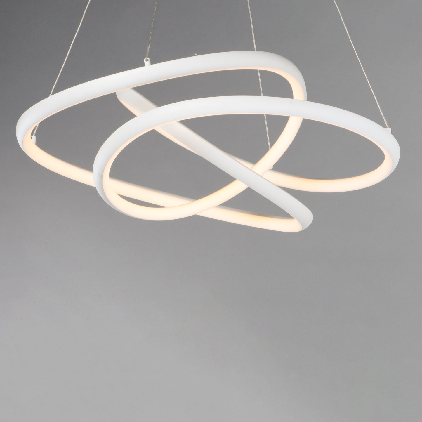 E30644-MW - Twisted 25" Pendant - Matte White