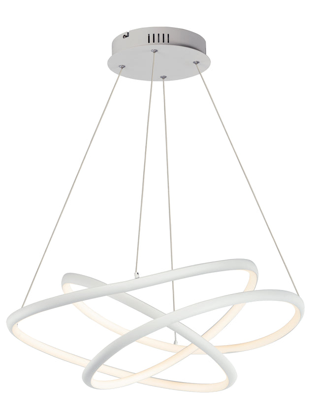 E30645-MW - Twisted 32" Pendant - Matte White