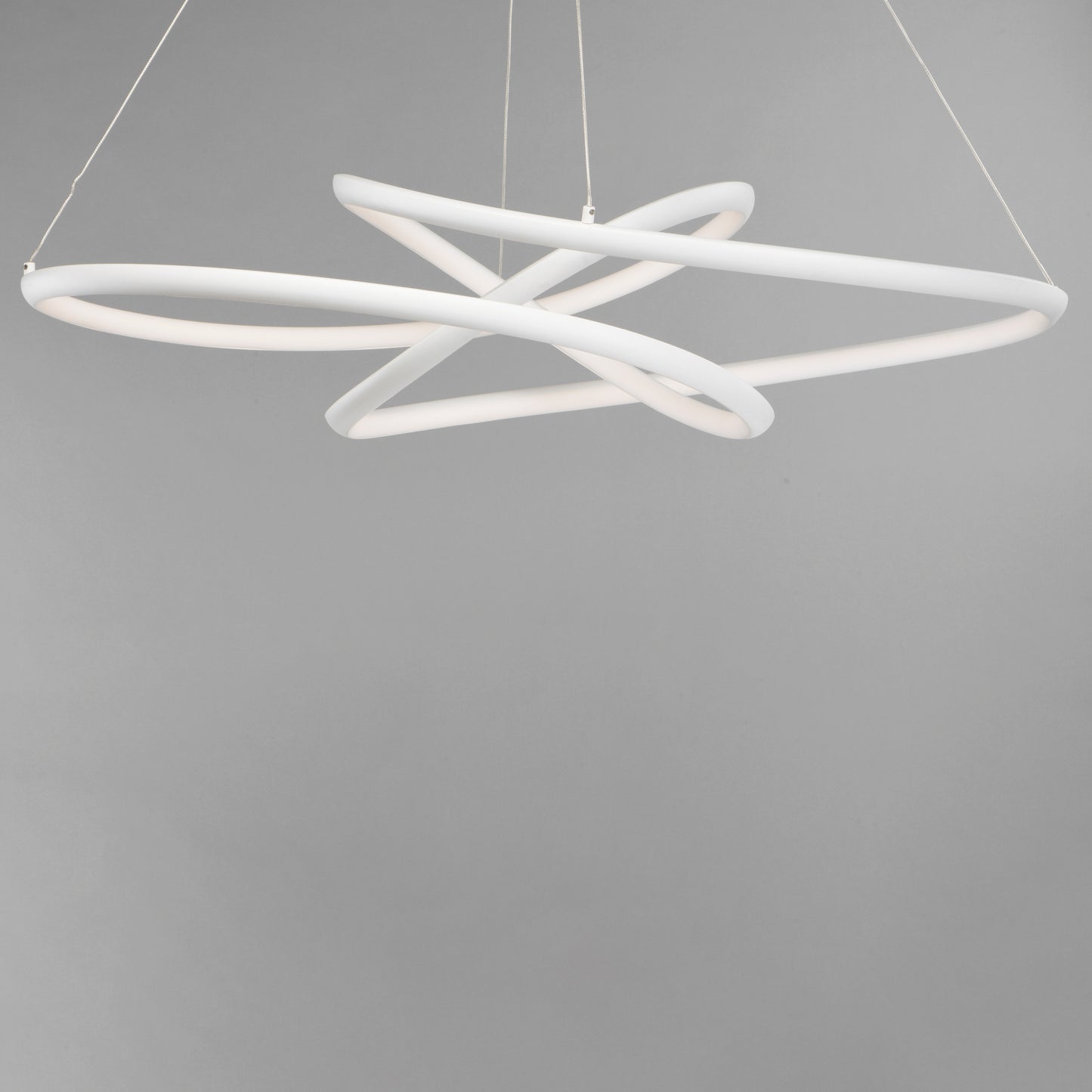 E30647-MW - Twisted 26" Pendant - Matte White