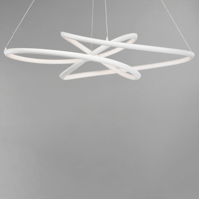 E30647-MW - Twisted 26" Pendant - Matte White
