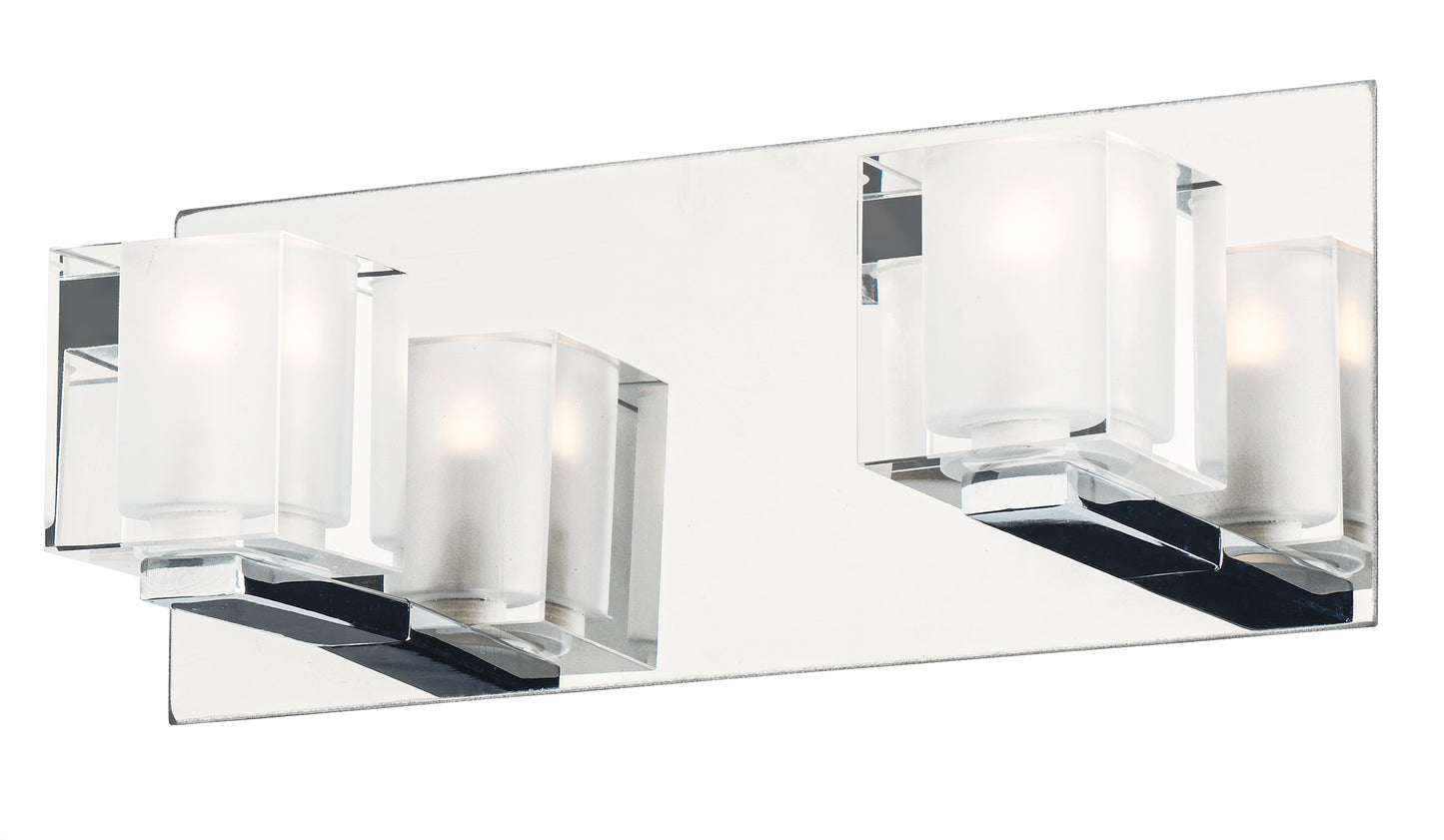 E32032-18PC - Blocs LED 12" Wall Sconce - Polished Chrome