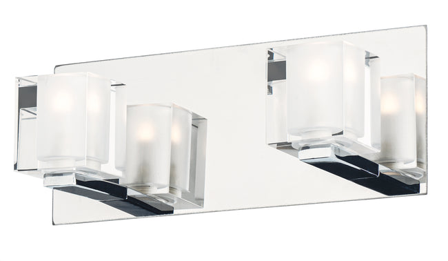 E32032-18PC - Blocs LED 12" Wall Sconce - Polished Chrome