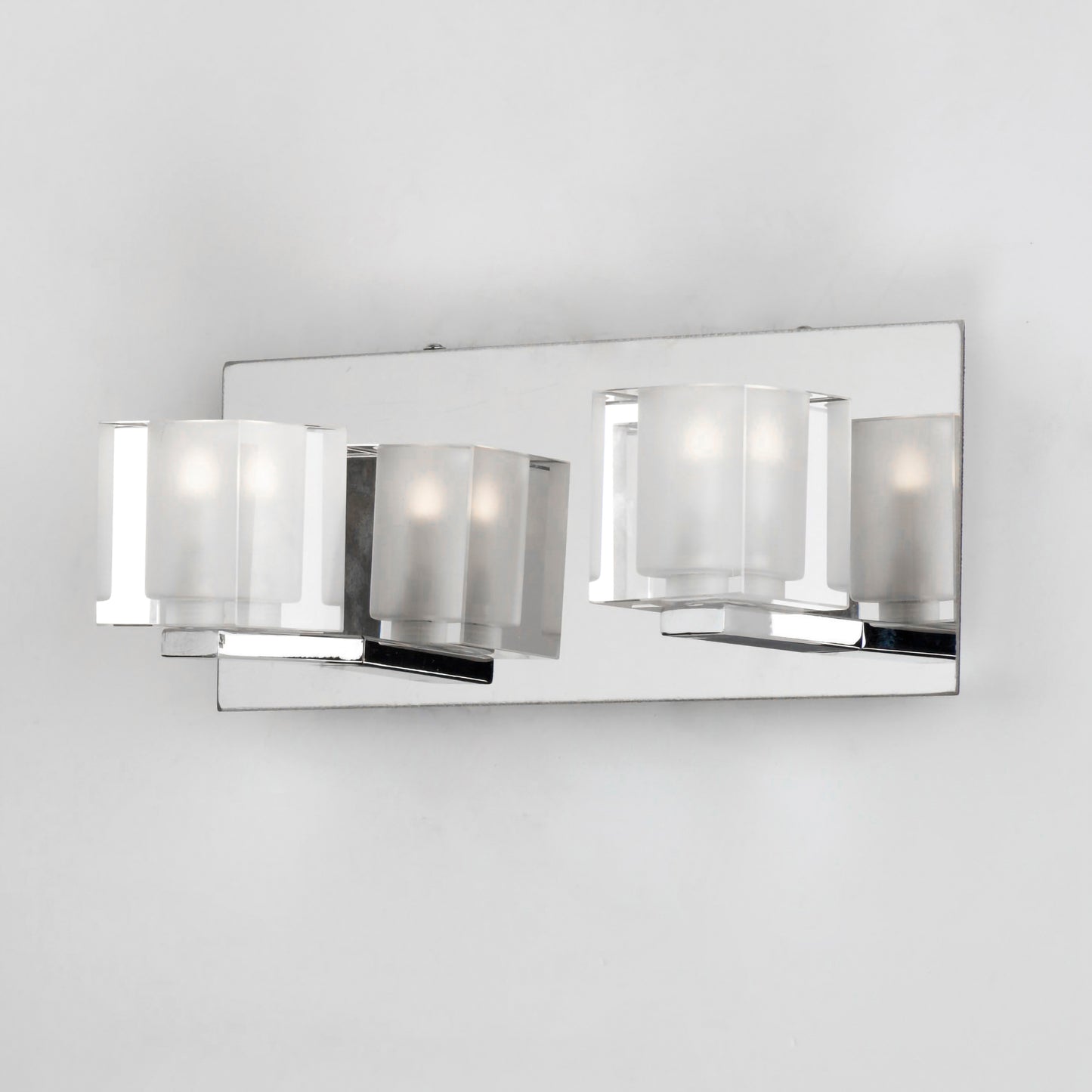 E32032-18PC - Blocs LED 12" Wall Sconce - Polished Chrome