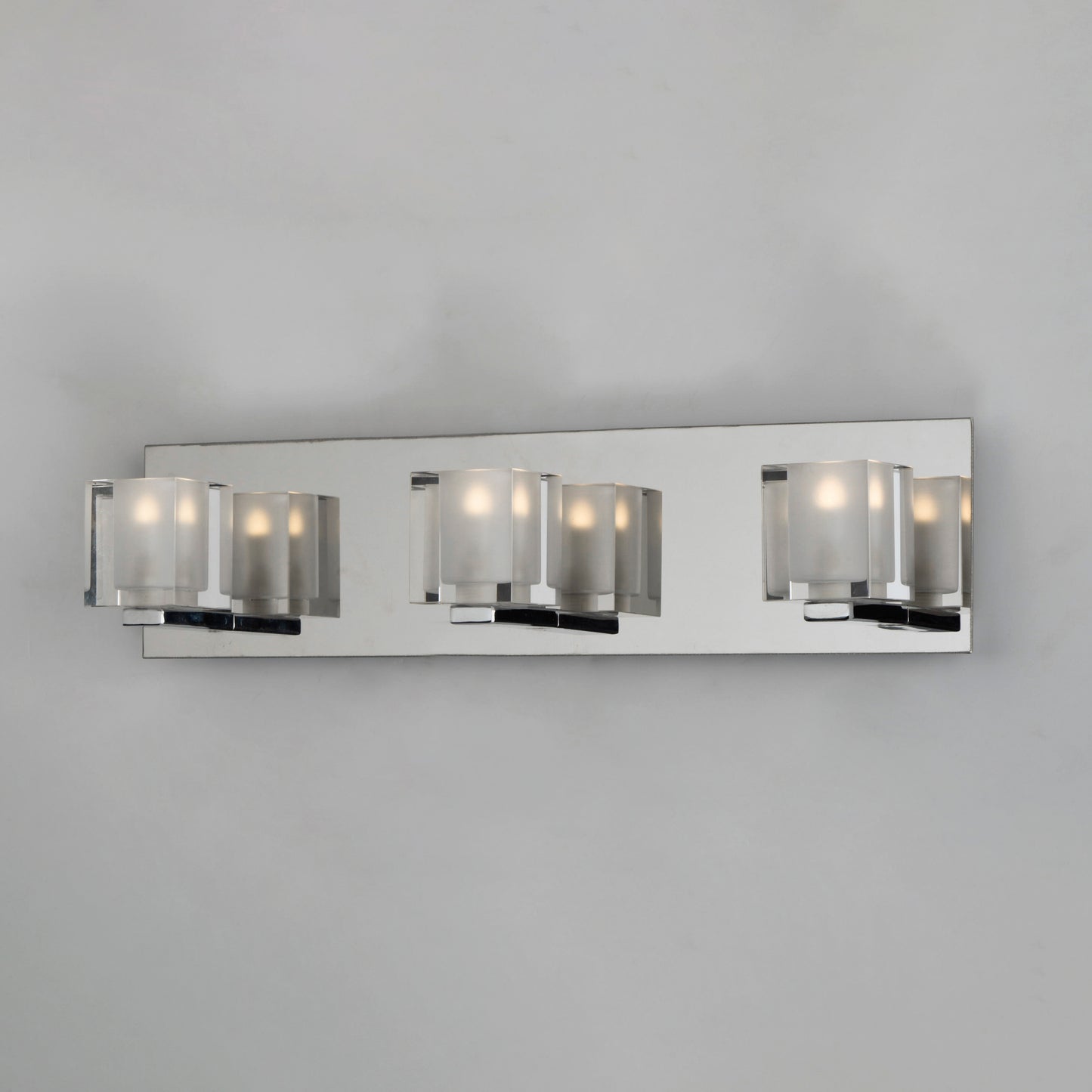 E32033-18PC - Blocs 3-Light LED Bath Vanity - Polished Chrome