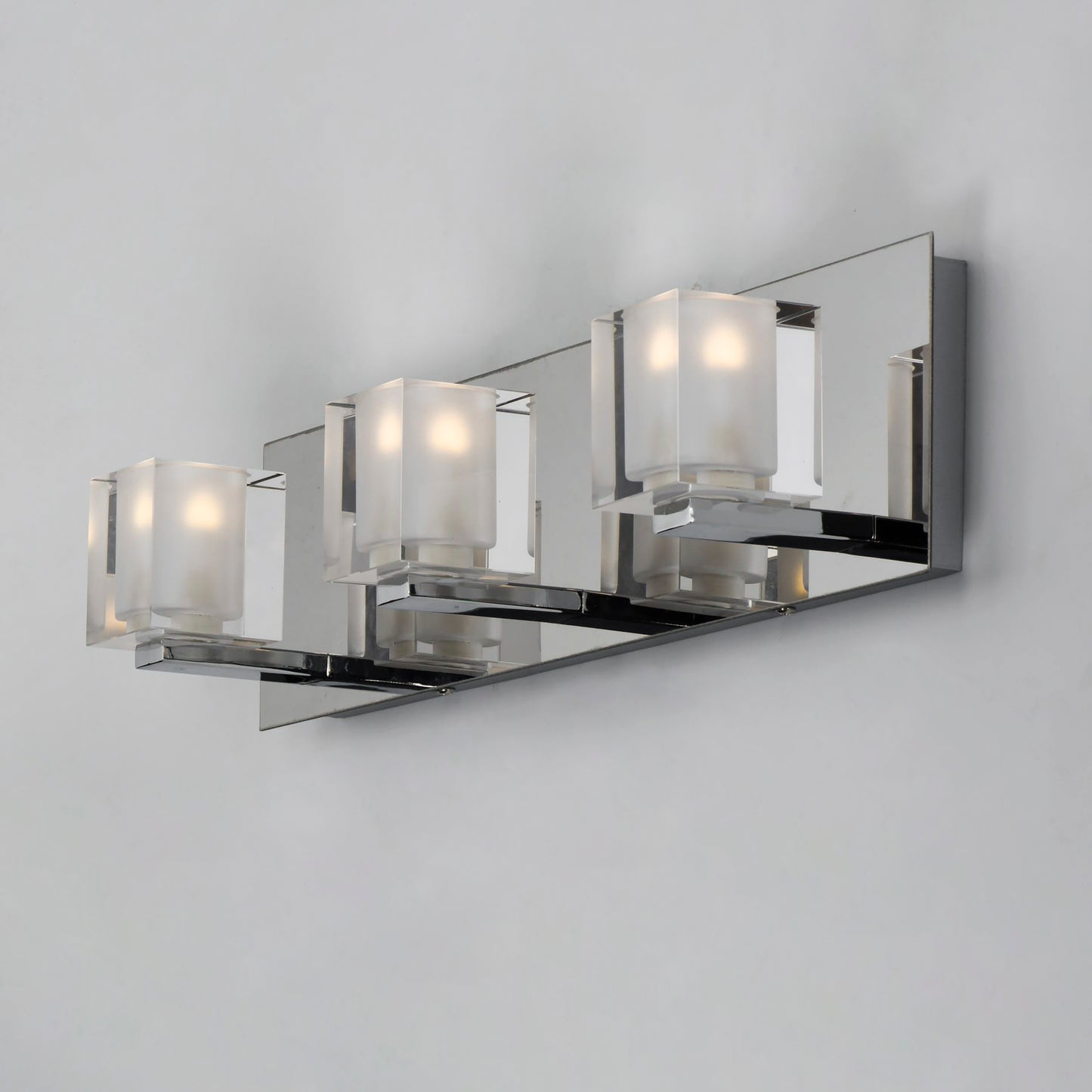 E32033-18PC - Blocs 3-Light LED Bath Vanity - Polished Chrome