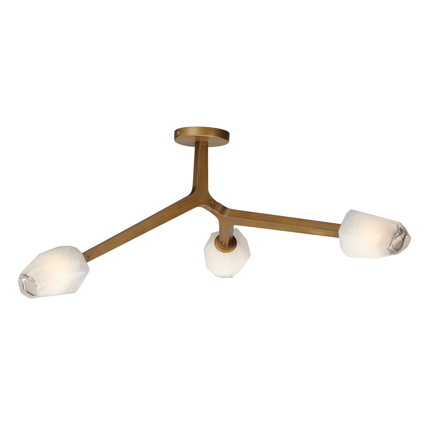 E32790-93NAB - Blossom 20" Flush Mount Ceiling Light - Natural Aged Brass