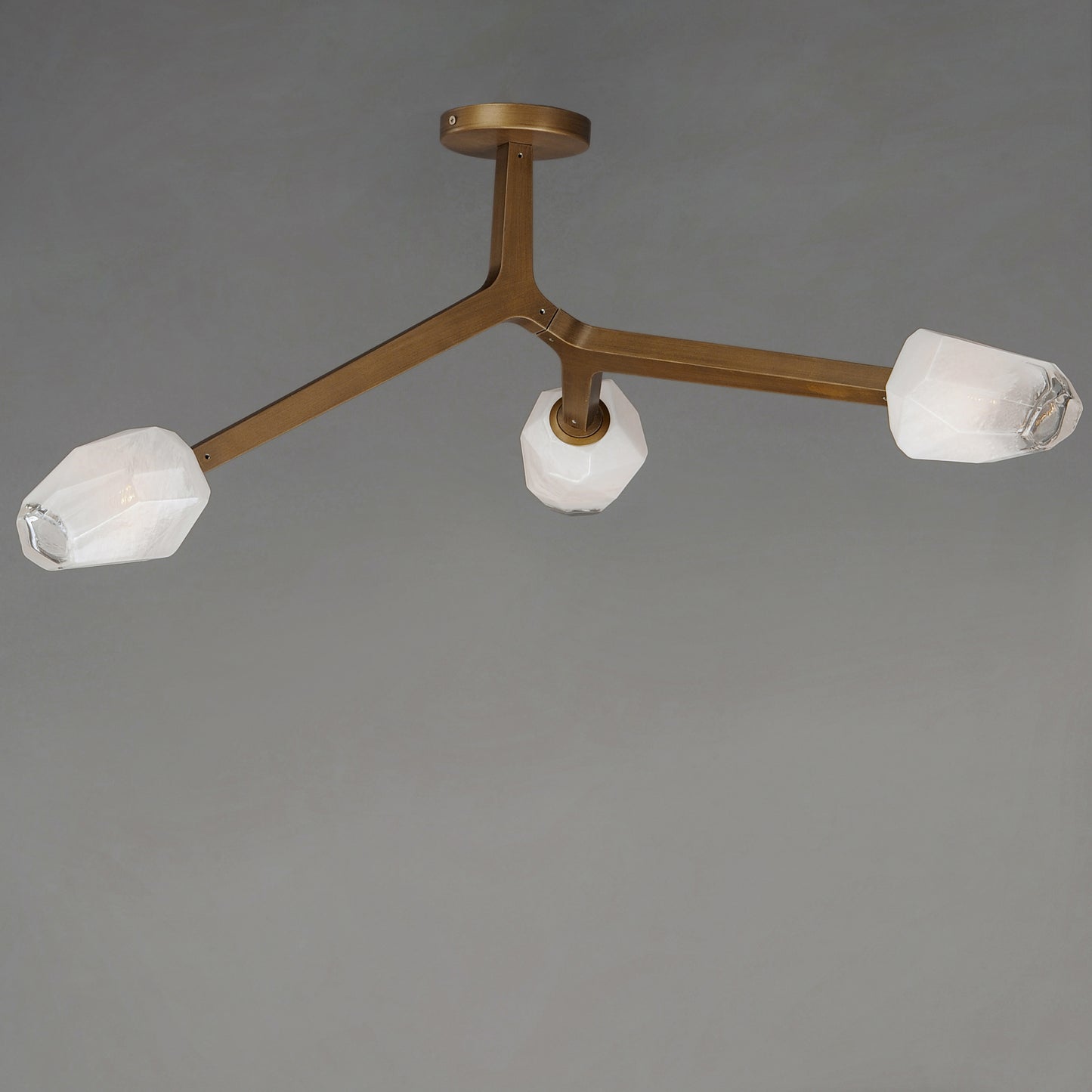 E32790-93NAB - Blossom 20" Flush Mount Ceiling Light - Natural Aged Brass