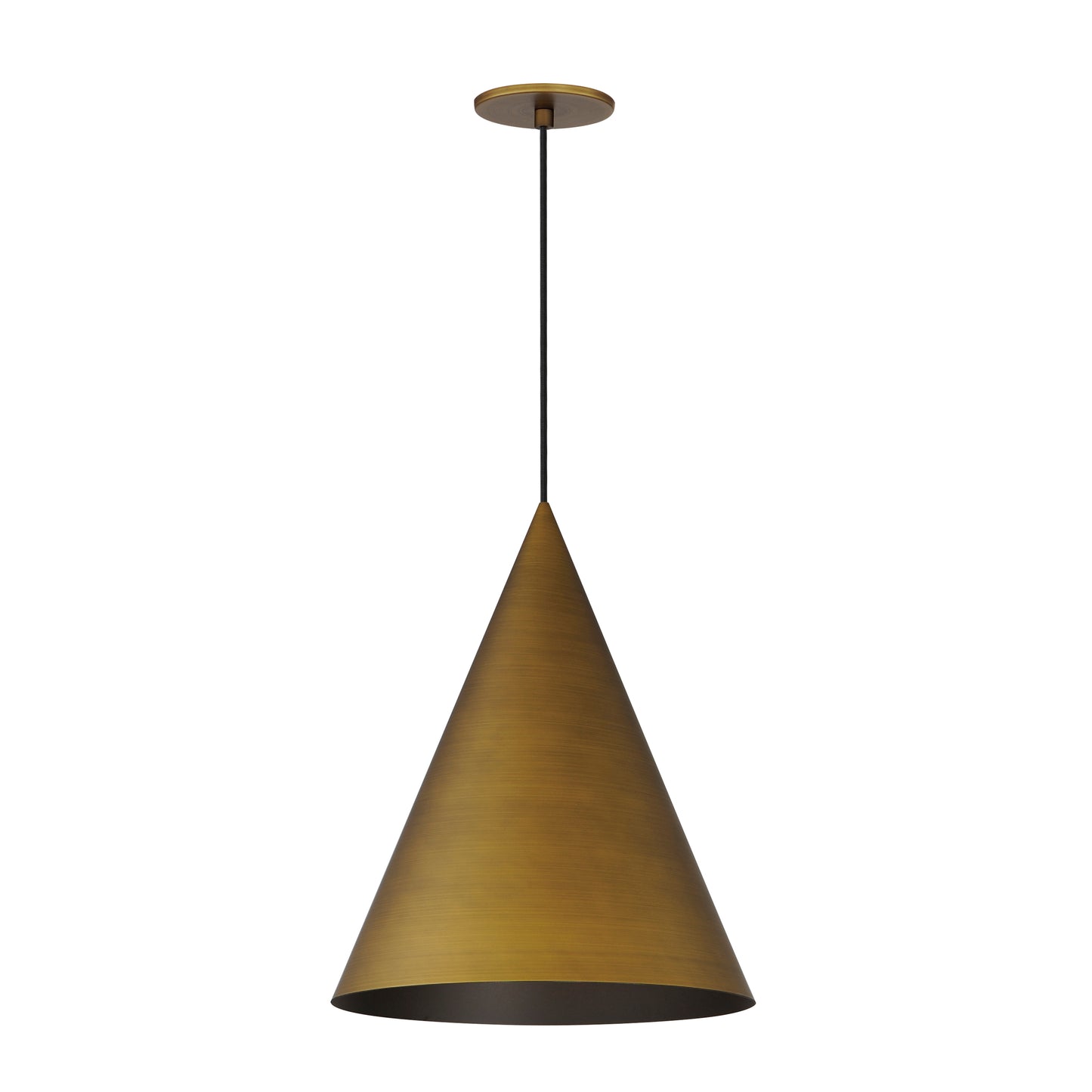 E34501-AB - Pitch 17" Pendant - Antique Brass