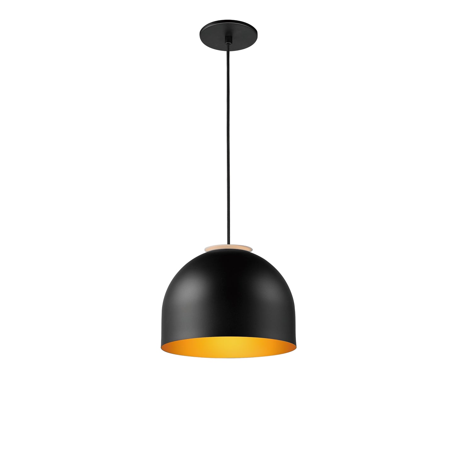 E34602-54BKGLD - Foster 9.75" Pendant - Black / Gold