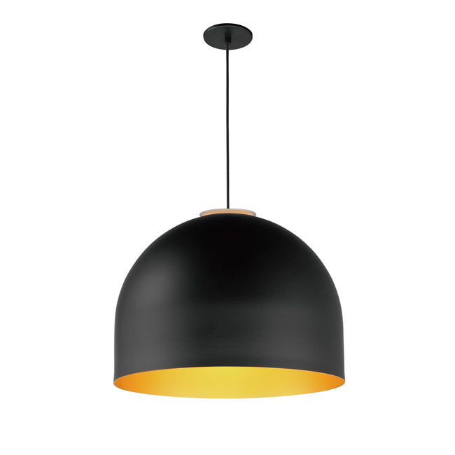 E34606-54BKGLD - Foster 20" Pendant - Black / Gold