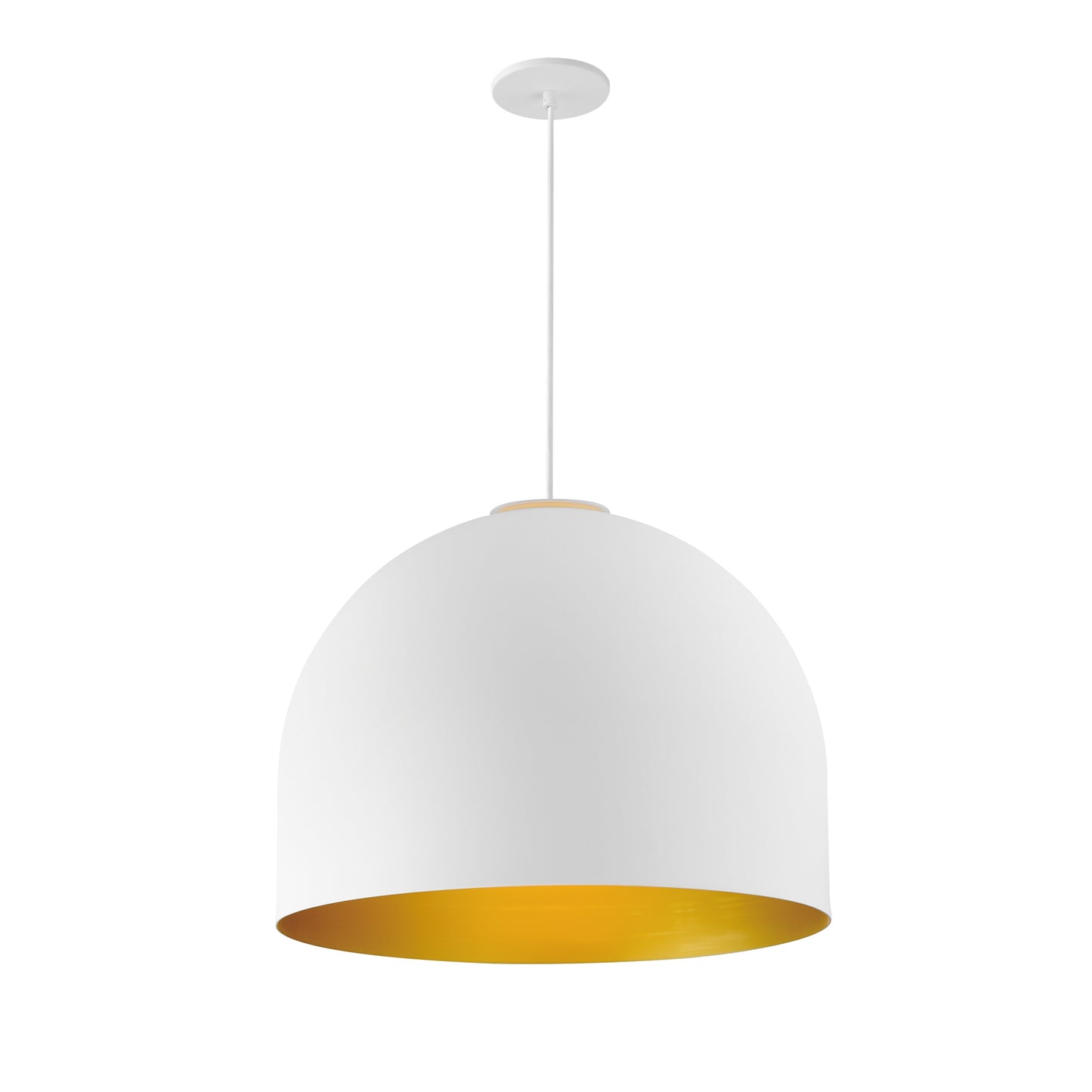 E34606-54WTGLD - Foster 20" Pendant - White/Gold