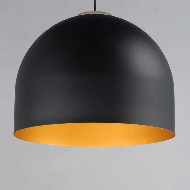 E34606-54BKGLD - Foster 20" Pendant - Black / Gold