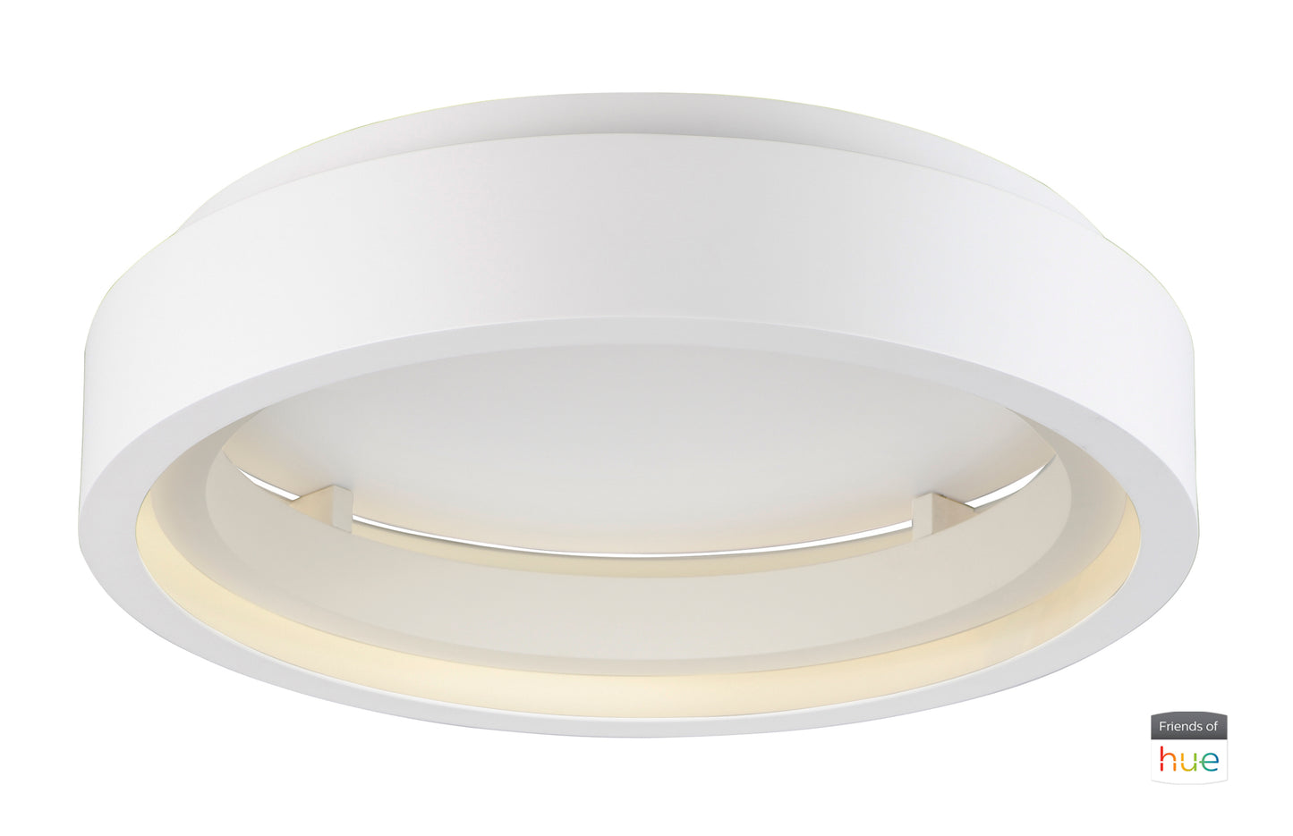 E35001-MW - iCorona FoH 24" Flush Mount Ceiling Light - Matte White