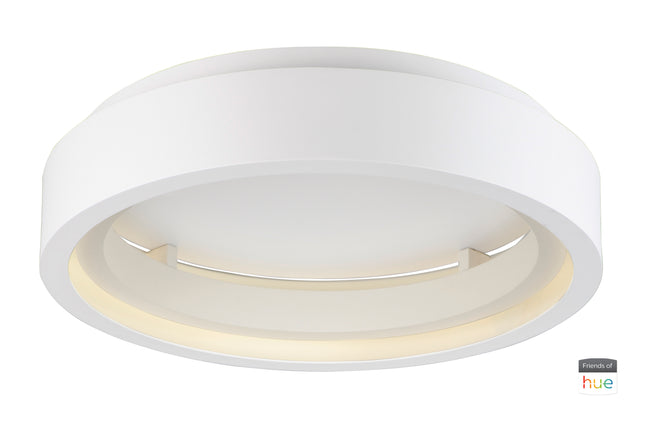 E35001-MW - iCorona FoH 24" Flush Mount Ceiling Light - Matte White