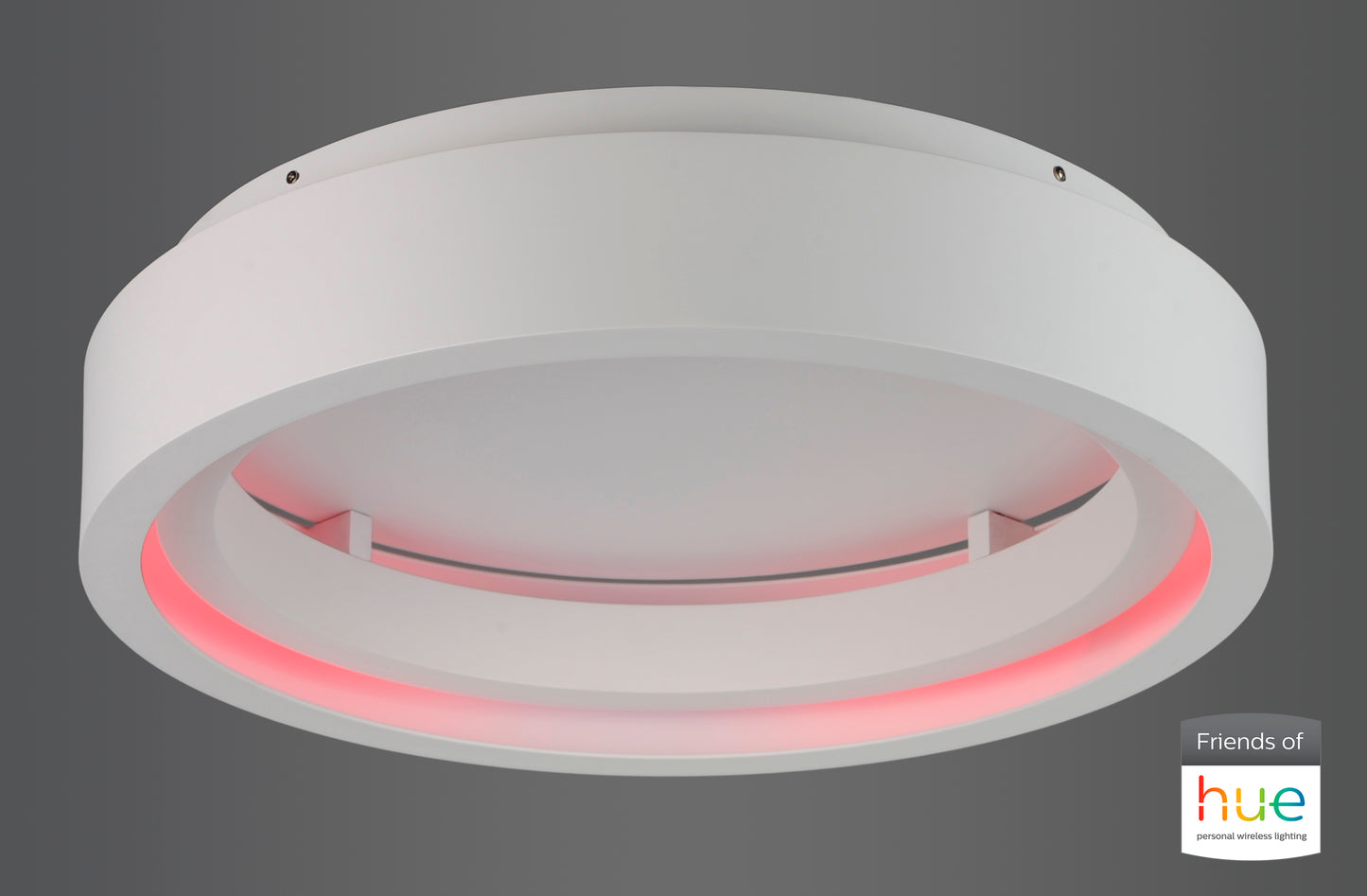 E35001-MW - iCorona FoH 24" Flush Mount Ceiling Light - Matte White