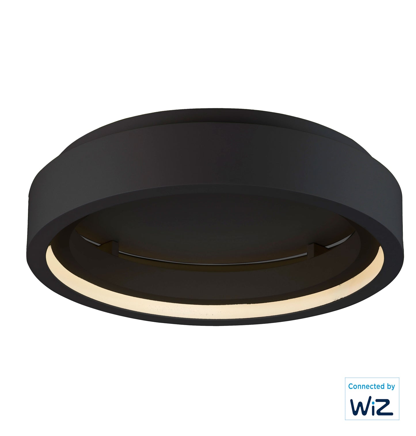 E35101-BK - iCorona WiZ 23" Flush Mount Ceiling Light - Black