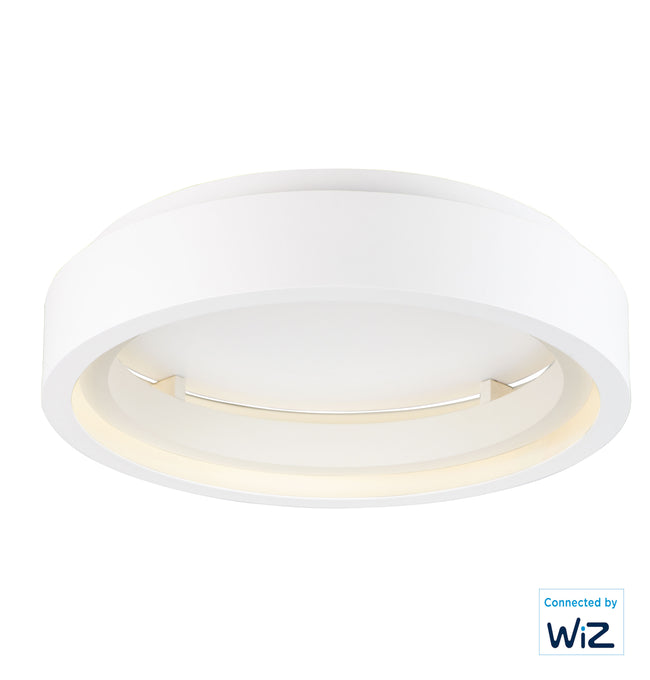 E35101-MW - iCorona WiZ 23" Flush Mount Ceiling Light - Matte White