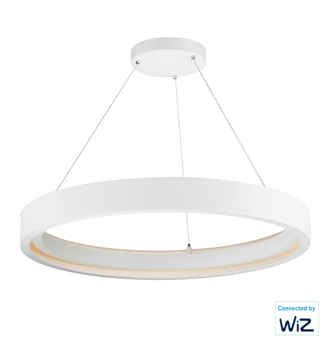 E35106-MW - iCorona WiZ 37" Pendant - Matte White