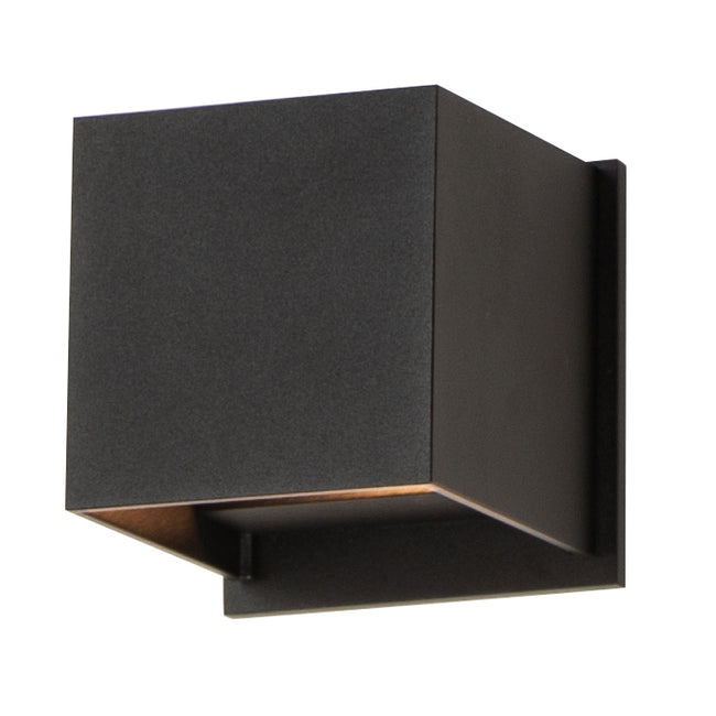 E41308-BK - Alumilux Cube 4.25" Outdoor Wall Sconce - Black