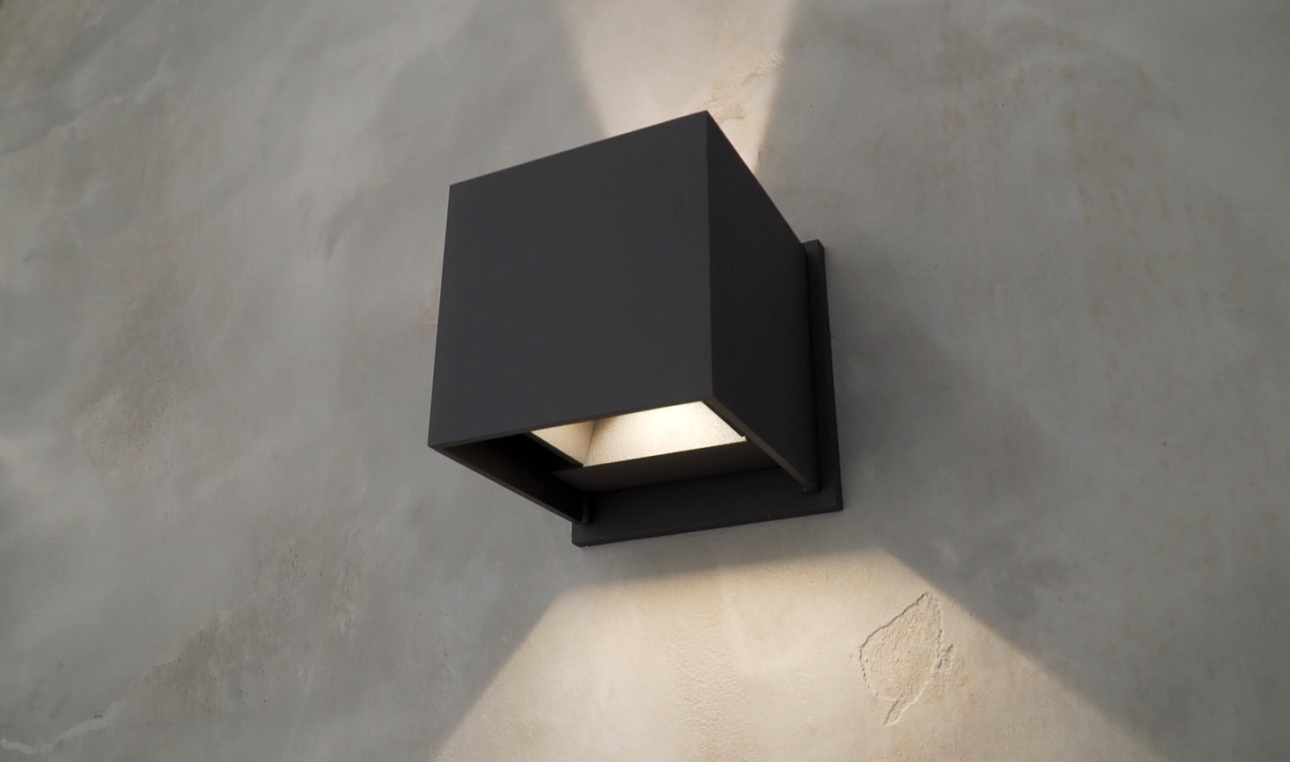 E41308-BZ - Alumilux Cube 4.5" Outdoor Wall Sconce - Bronze