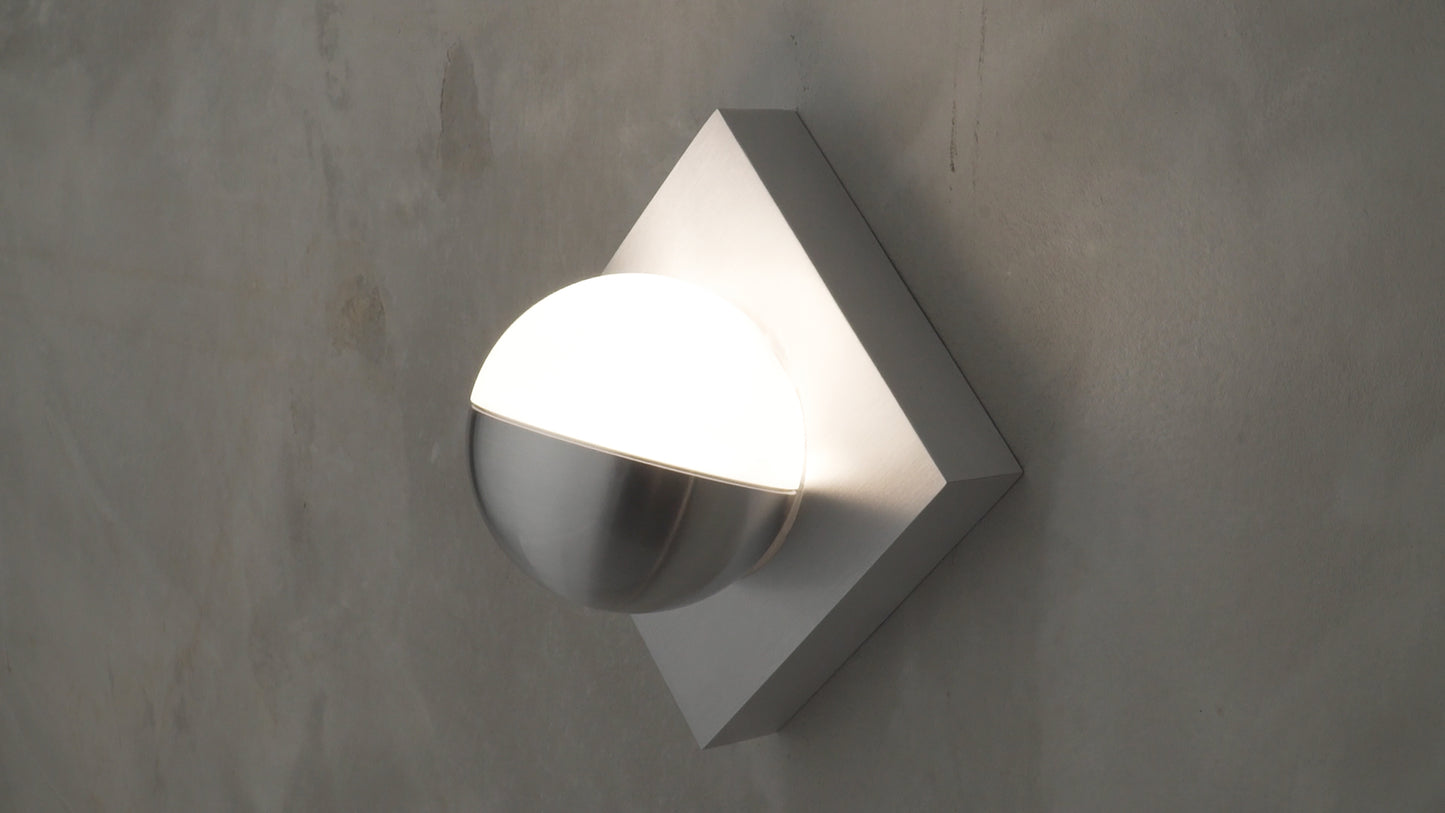 E41326-SA - Alumilux Majik 4.25" Wall Sconce - Satin Aluminum