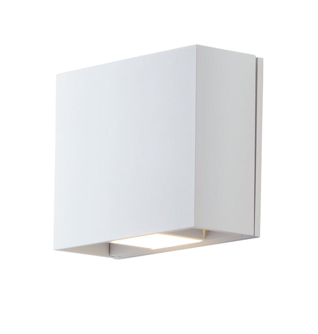 E41328-WT - Alumilux Cube 7" Outdoor Wall Sconce - White