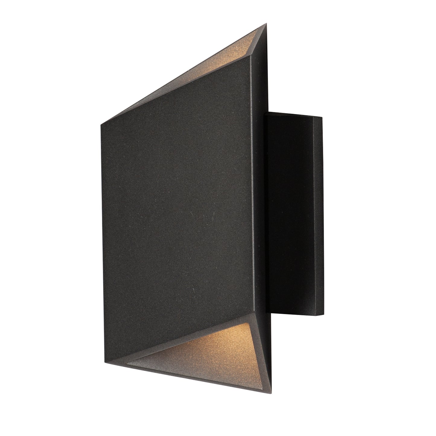 E41373-BK - Alumilux Facet 8.5" Outdoor Wall Sconce - Black