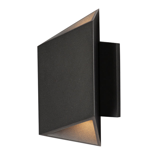 E41373-BK - Alumilux Facet 8.5" Outdoor Wall Sconce - Black