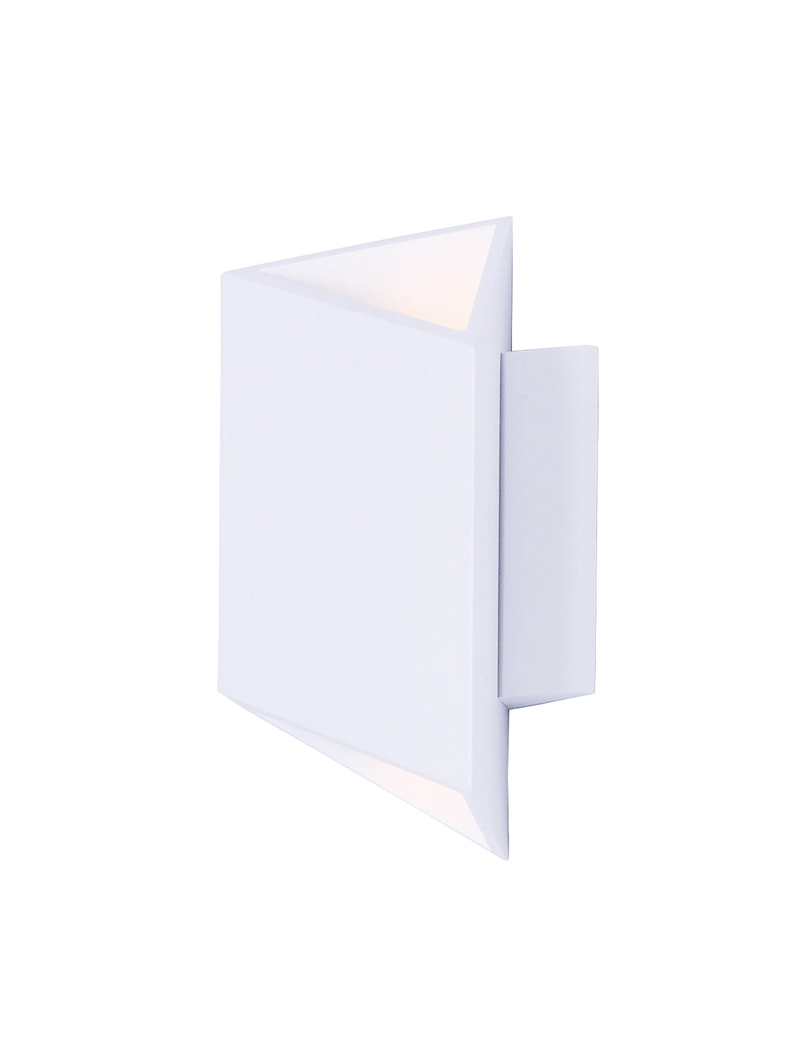 E41373-WT - Alumilux Facet 8.5" Outdoor Wall Sconce - White