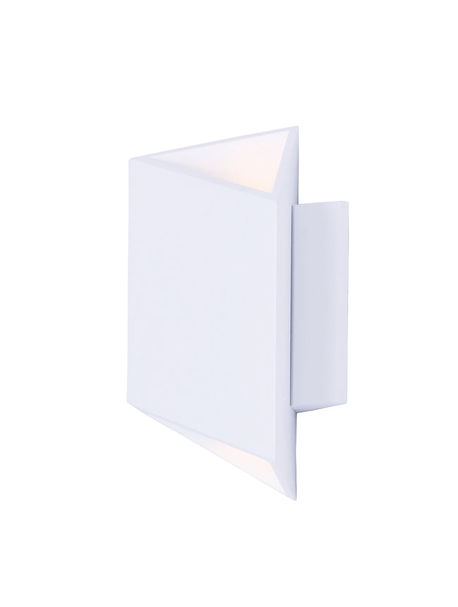 E41373-WT - Alumilux Facet 8.5" Outdoor Wall Sconce - White