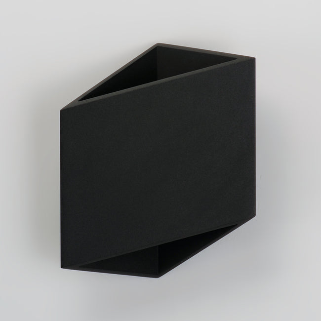 E41373-BK - Alumilux Facet 8.5" Outdoor Wall Sconce - Black