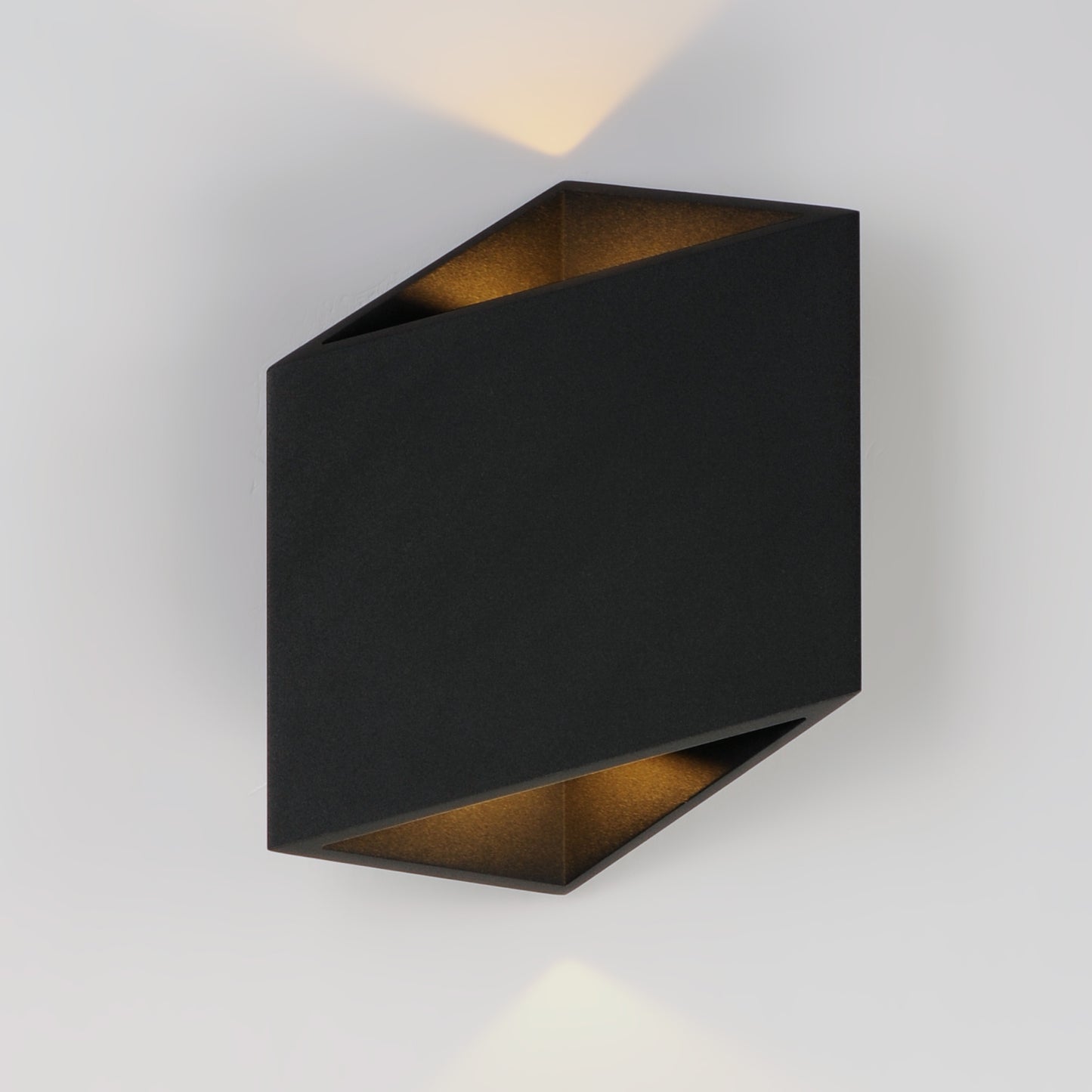 E41373-BK - Alumilux Facet 8.5" Outdoor Wall Sconce - Black