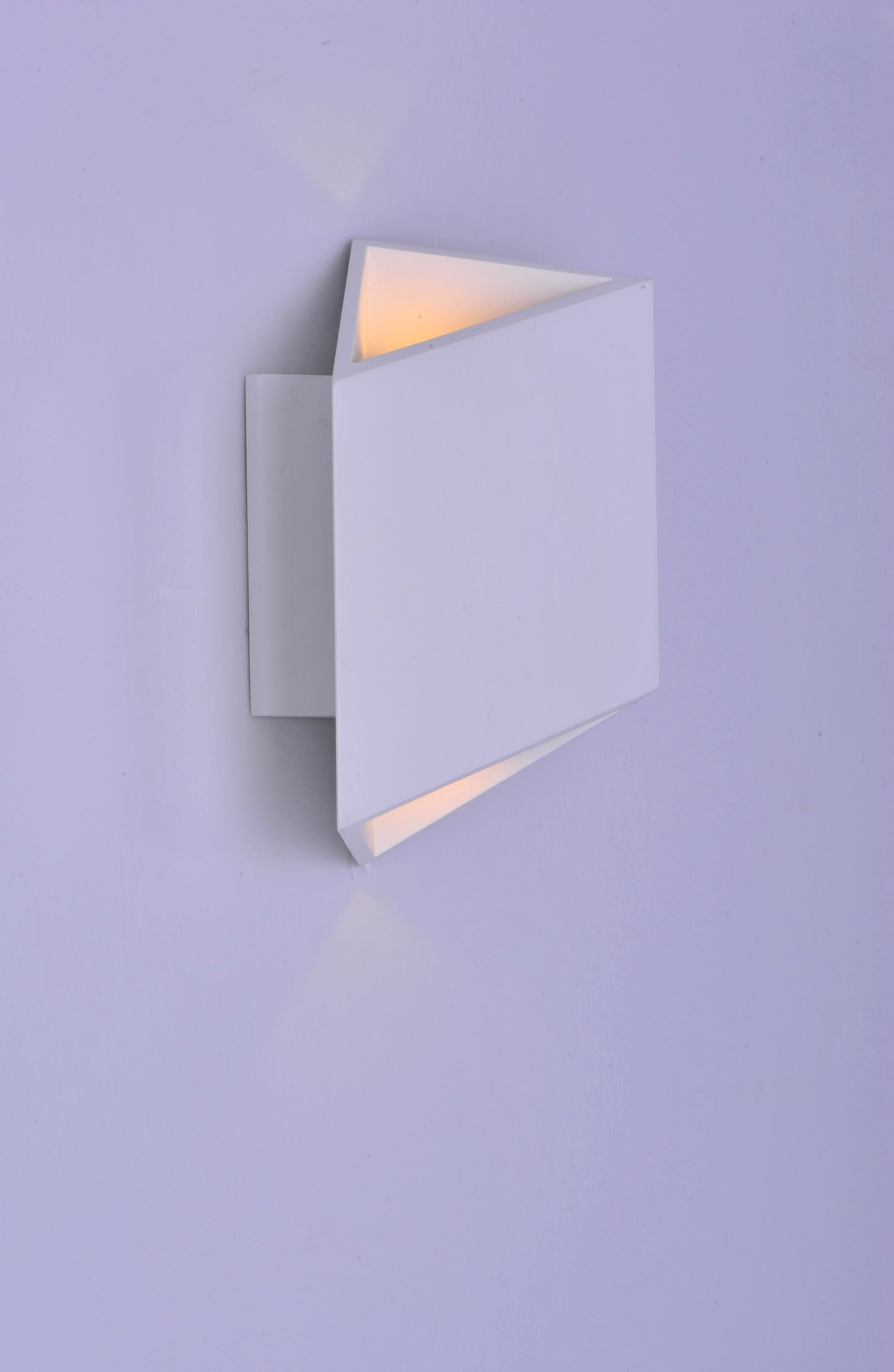 E41373-WT - Alumilux Facet 8.5" Outdoor Wall Sconce - White