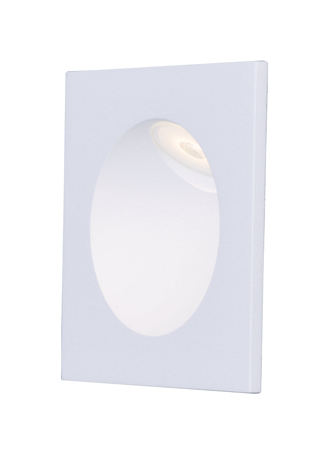E41403-WT - Alumilux Step Light 3.25" Outdoor Wall Sconce - White