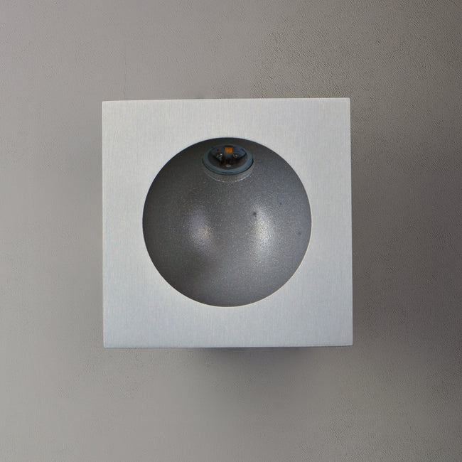 E41403-SA - Alumilux Step Light 3.25" Outdoor Wall Sconce - Satin Aluminum